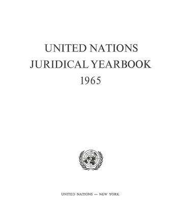 image of Legal bibliography of the United Nations and related inter-governmental organizations