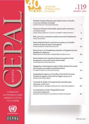 Revista de la CEPAL No. 119, Agosto 2016