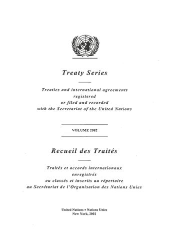 image of Treaty Series 2082