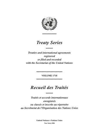 image of Treaty Series 1718
