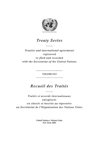 image of Treaty Series 2213