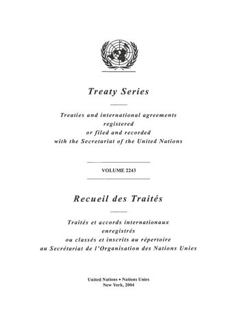 image of Treaty Series 2243