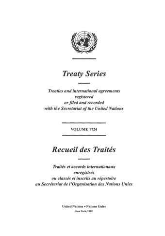 image of Ratifications, adhésions, accords ultérieurs, etc., concernant des traités et accords internationaux enregistrés au Secrétariat de l’Organisation des Nations Unies