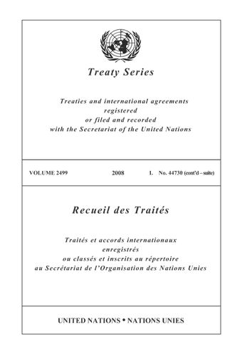 image of Recueil des Traités 2499
