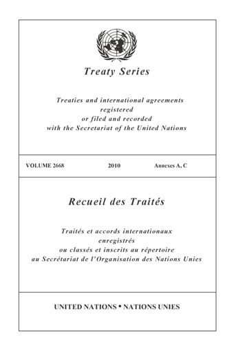 image of No. 47333. International Atomic Energy Agency and Central African Republic