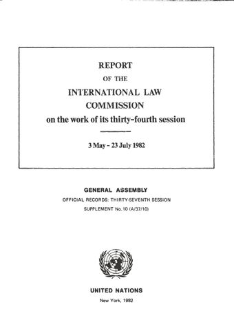 image of Report of the International Law Commission