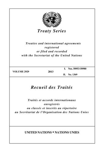 image of Recueil des traités 2929