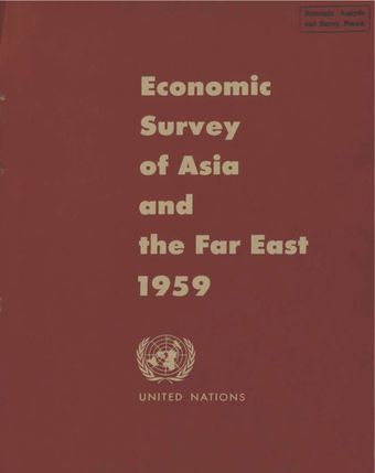image of Economic and Social Survey of Asia and the Far East 1959