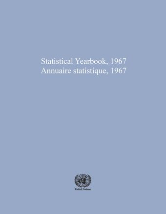 image of Statistical Yearbook 1967, Nineteenth Issue
