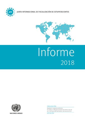 image of Informe de la Junta Internacional de Fiscalización de Estupefacientes correspondiente a 2018