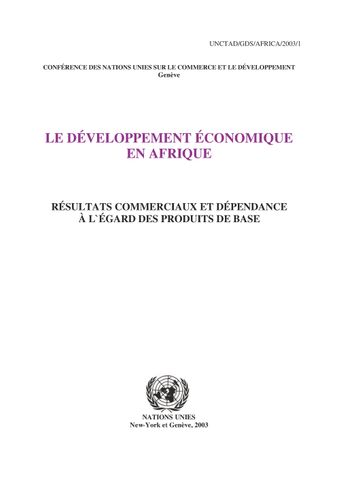 image of Le Développement Économique en Afrique 2003