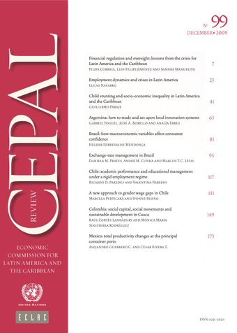 CEPAL Review No. 99, December 2009