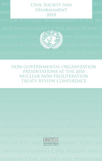 image of Issues Related to Nuclear Disarmament and Non-Proliferation - Part I