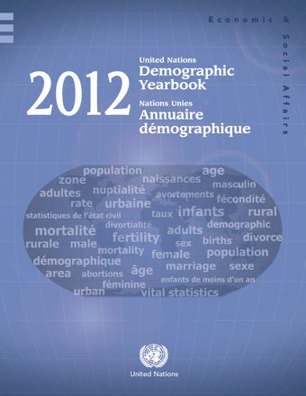 image of Demographic yearbook 2012 synoptic table