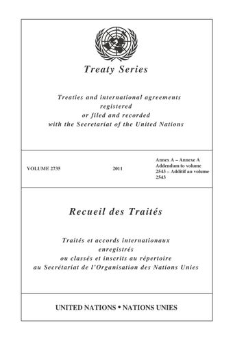 image of Treaty Series 2735