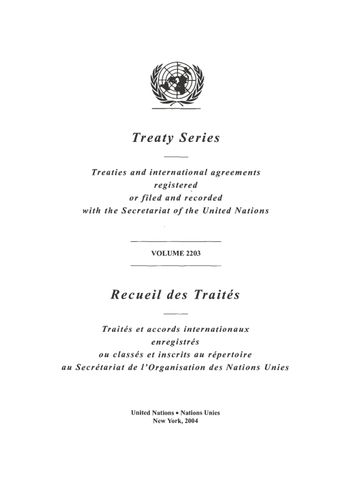 image of Treaty Series 2203