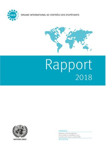 image of Rapport de l'Organe international de contrôle des stupéfiants pour 2018