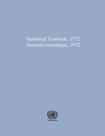 image of Statistical Yearbook 1972, Twenty-fourth Issue