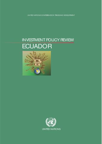 image of Investment Policy Review - Ecuador