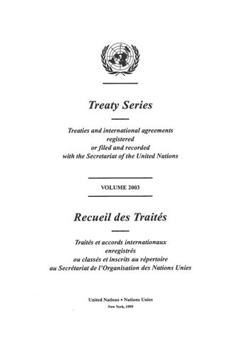 image of Treaty Series 2003