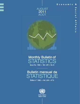 image of Monthly Bulletin of Statistics, August 2011