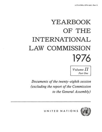 image of Yearbook of the International Law Commission 1976, Vol. II, Part 1