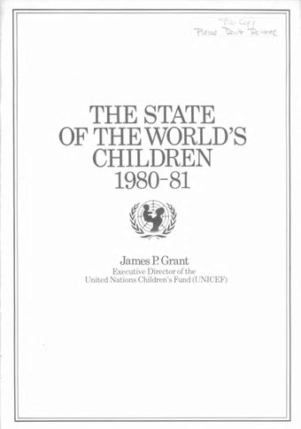image of The State of the World's Children 1980-1981