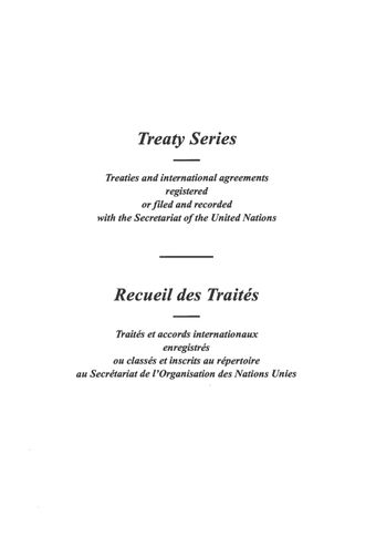 image of Recueil des Traités 1961