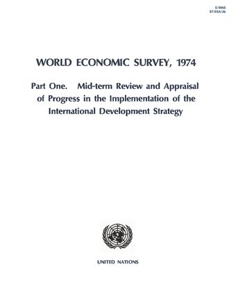 image of Economic and social performance of developing countries under the international development strategy
