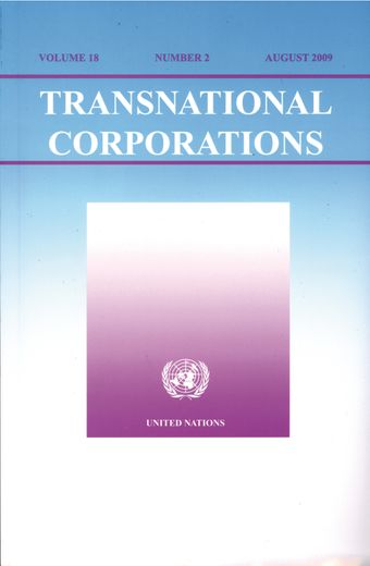 Transnational Corporations, August 2009