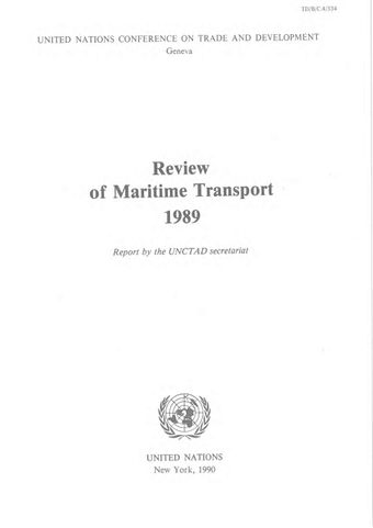 image of Development in international seaborne trade 1989