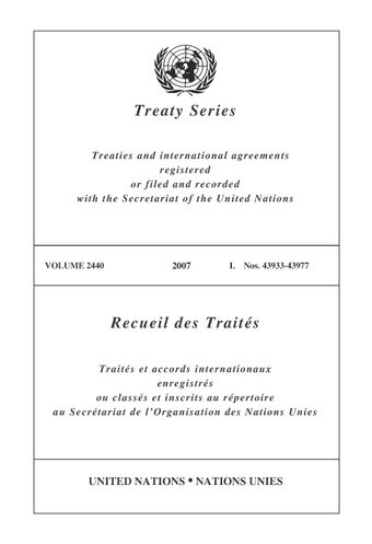 image of Treaty Series 2440