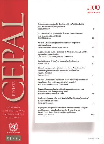 Revista de la CEPAL No. 100, Abril 2010