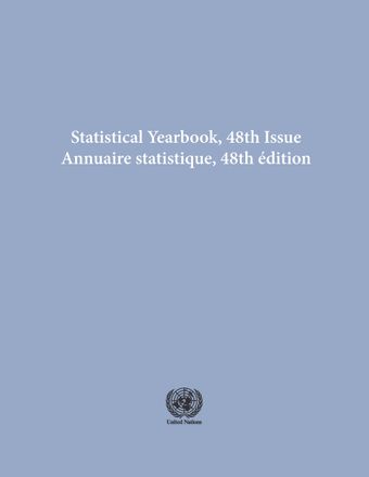 image of Statistical Yearbook 2001, Forty-eighth Issue