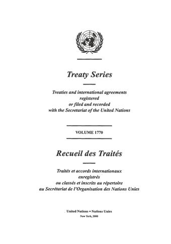 image of No. 30692. International Cocoa Agreement, 1993. Concluded at Geneva on 16 July 1993