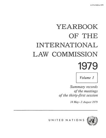 image of Yearbook of the International Law Commission 1979, Vol. I