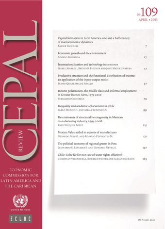 CEPAL Review No. 109, April 2013