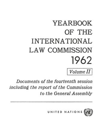 image of Yearbook of the International Law Commission 1962, Vol. II