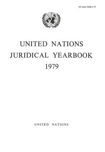 image of United Nations Juridical Yearbook 1979