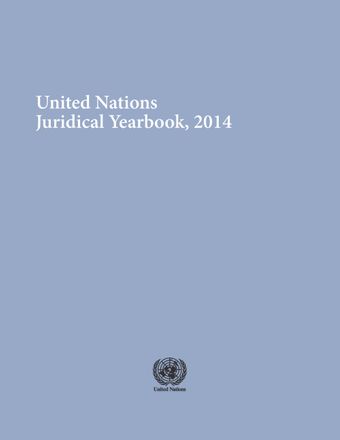 image of Selected legal opinions of the secretariats of the UN and related intergovernmental organizations
