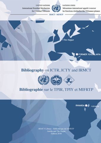 image of Bibliography on ICTR, ICTY and IRMCT 2018