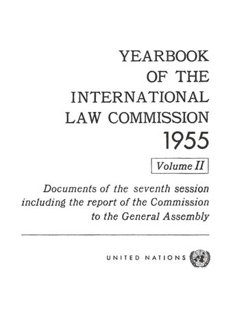 image of Yearbook of the International Law Commission 1955, Vol. II