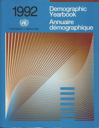 image of Nations Unies Annuaire Démographique 1992
