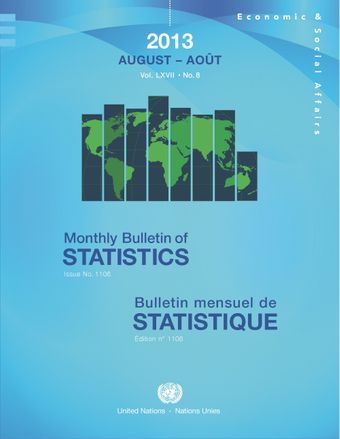 image of Monthly Bulletin of Statistics, August 2013