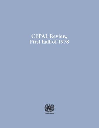 CEPAL Review No. 5, First Half of 1978