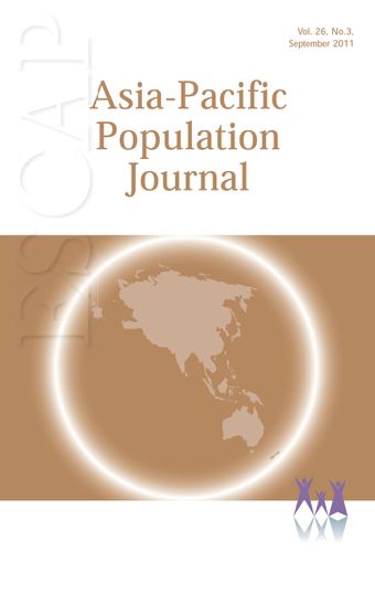 Asia-Pacific Population Journal, Vol. 26, No. 3, September 2011