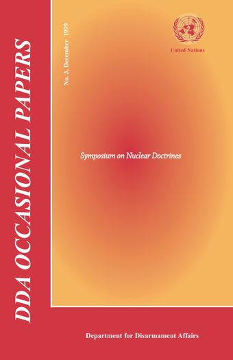 image of UNODA Occasional Papers No.3: Symposium on Nuclear Doctrines, December 1999