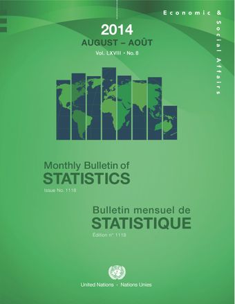 image of Bulletin mensuel de statistique, Août 2014