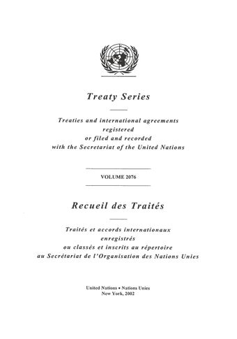 image of Treaty Series 2076