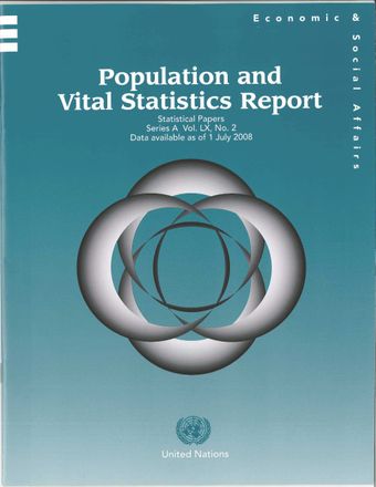 image of Population and Vital Statistics Report, July 2008